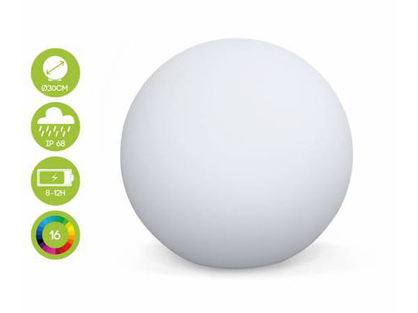 Boule à leds autonome solaires 30 cm