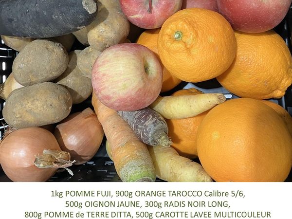 Panier BIO de fruits et légumes disponible en retrait dans votre magasin du jeudi 16 au dimanche 19 février 2023